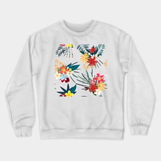 Frangipani lily palm Crewneck Sweatshirt